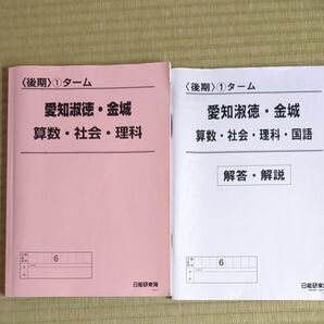 愛知淑徳 金城コース テキスト 日能研東海 日特