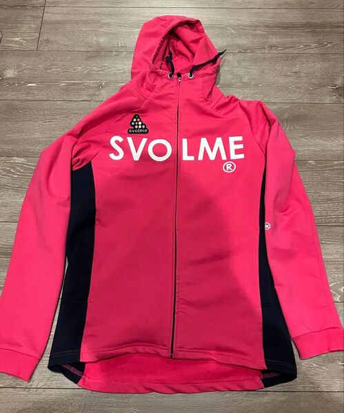 スボルメ フルジップフーディー ピンク XSサイズ SVOLME パーカー スウェット