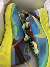 新品 SNKRS購入 27.0cm US9 NIKE × UNDERCOVER REACT ELEMENT 87 YELLOW ナイキ アンダーカバー リアクト エレメント 27cm BQ2718-400_画像3