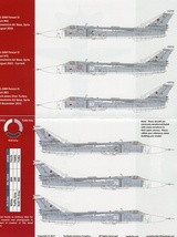 1/48 ツーボブスデカール　シリア駐留の スホーイ Su-24M と Su-34_画像3