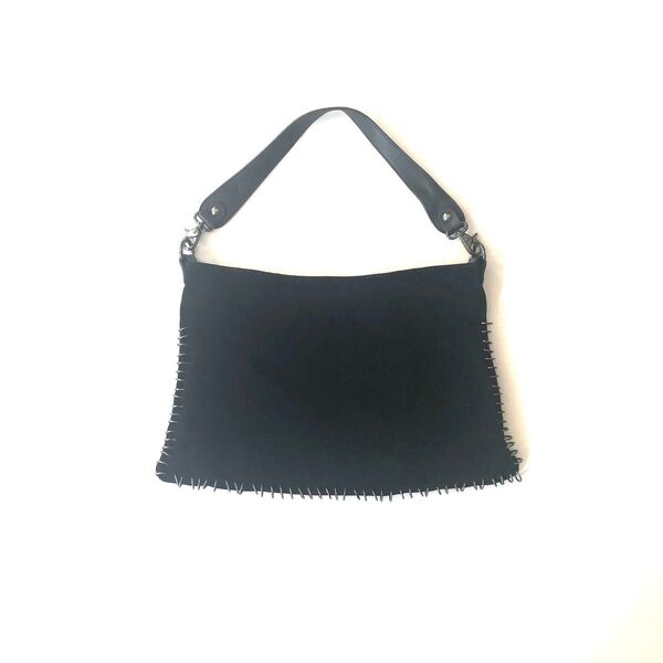 美品★GIANNI NOTARO Carol J★ショルダーバッグ★スエード★黒