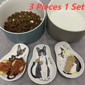 【新品】猫ちゃん豆皿 3枚セット 食器 お皿 豆皿 猫