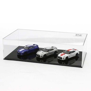 京商 1/64 スケール アクリルケース＆ベース（日産 GT-R 50th アニバーサリー ロゴ付）専用ディスプレイケース ⑤ 新品未開封品 即決