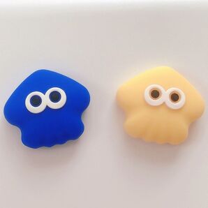 Switch グリップカバー 2枚 イカ かわいい 保護カバー