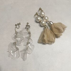 イヤリング ハンドメイド 2点セット