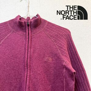 【美品】THE NORTH FACE(ザ ノースフェイス) コットンウール ハイネックニットジャケット
