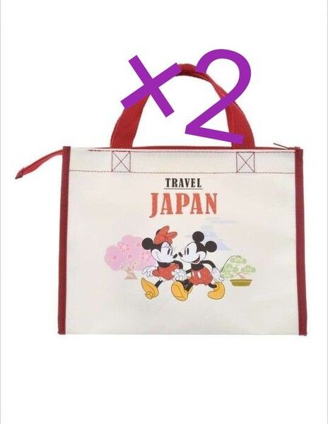 ディズニーストア ミッキー ミニー JAPAN お土産 バッグのみ 2点セット