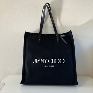 JIMMY CHOO【LOGO TOTE 】ブラックFFQ 212 新品未使用