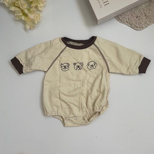 amuu kuma rompers ロンパース ベビー服 Sサイズ 70サイズ相当