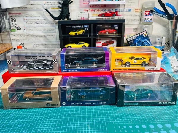 最終値下げ イノモデル)(ビー・エムクリエイションズ)(CMモデル) ミニカーセット 1/64スケール 6台新品未開封 JDM