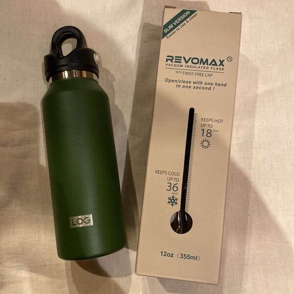 【LOG】Revomax2 LOG ver. 12oz(355ml) 炭酸OK 保温保冷可能