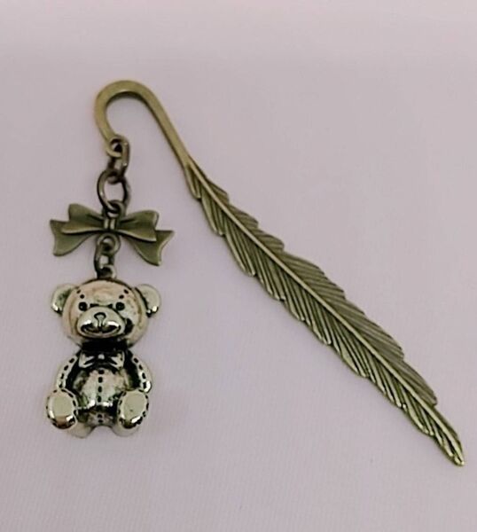 ぬいぐるみのクマのブックマーカー テディベア 熊 ギフト お返し ※3199