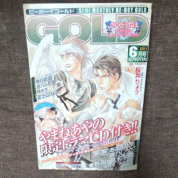 ビーボーイゴールド 2011年6月号 やまねあやの ドラマCD未使用