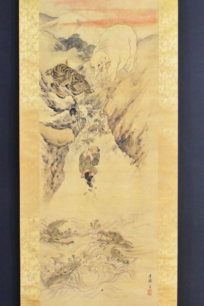 美人画 福岡青嵐 掛け軸 掛軸 共箱あり Yahoo!オークション -「青嵐」(日本画) (絵画)の落札相場・落札価格
