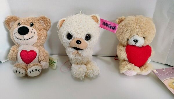 くまさん ぬいぐるみストラップ3点スージーズーBoofフィンガーパペットファーファフレッシュForever Friends