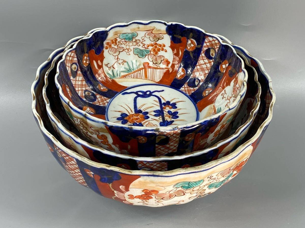 ✨ご専用✨骨董 色絵金襴手変形皿5枚 軍配図 幕末~明治時代 古 ✨ご専用✨骨董 色絵金襴手変形皿5枚 軍配図 幕末~明治時代 古