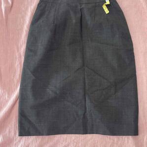 ※Bランク※【中古】enjoy_9号_タイトスカート_EAS222/チャコールグレー/エンジョイ/おしゃれオフィスユニフォーム/かわいいOL会社事務服