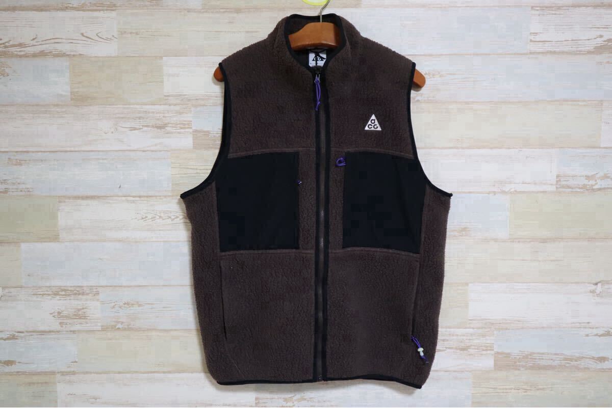 ナイキ ACG acg ベスト ブラウン used Yahoo!オークション -「nike acg ベスト」(メンズファッション