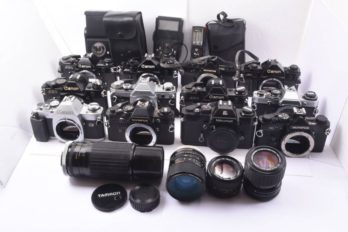 Battle of the Cheapies, Canon AE-1 vs Olympus OM-10 - YouTube