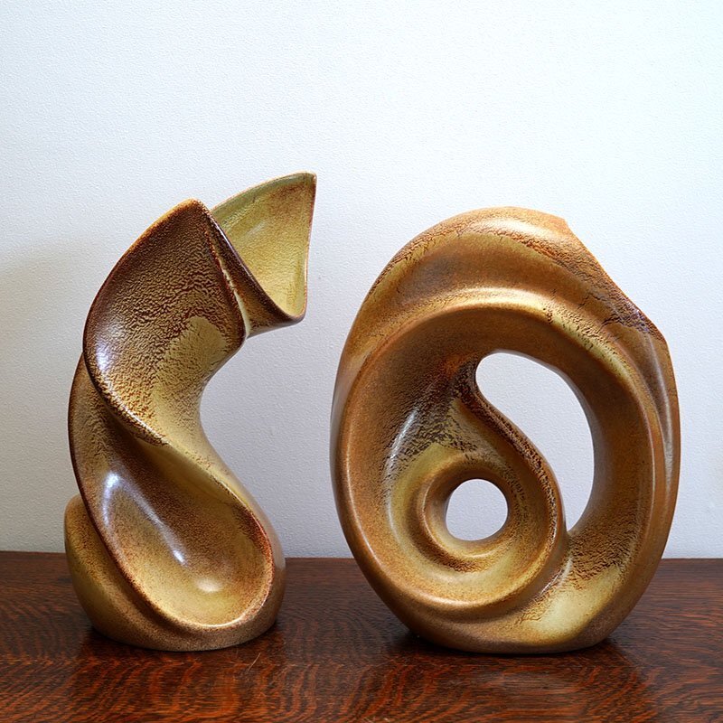 Bertoncello Ceramiche d’Arte /Large Vortex Vase /Italy /1960s ベルトンチェロ アートセラミックス イタリア フラワーベース 花器 花瓶 Bertoncello Ceramiche d’Arte /Large Vortex Vase /Italy /1960s ベルトンチェロ アートセラミックス イタリア フラワーベース 花器 花瓶