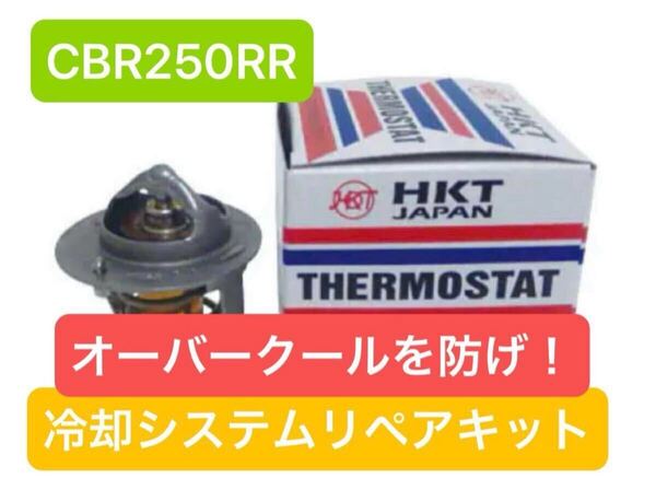 CBR250RR MC22 MC14 MC17 MC19共通 国産サーモスタット Oリングセット リペアキット 2