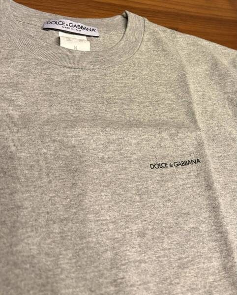 00s DOLCE&GABBANA ワンポイント Tシャツ made in italy M 古着