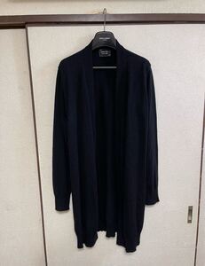 【即決】【良品】NUMBER NINE ナンバーナイン LONG KNIT COAT ニットコート ガウン セーター BLACK ブラック 黒色 即決早い者勝ち