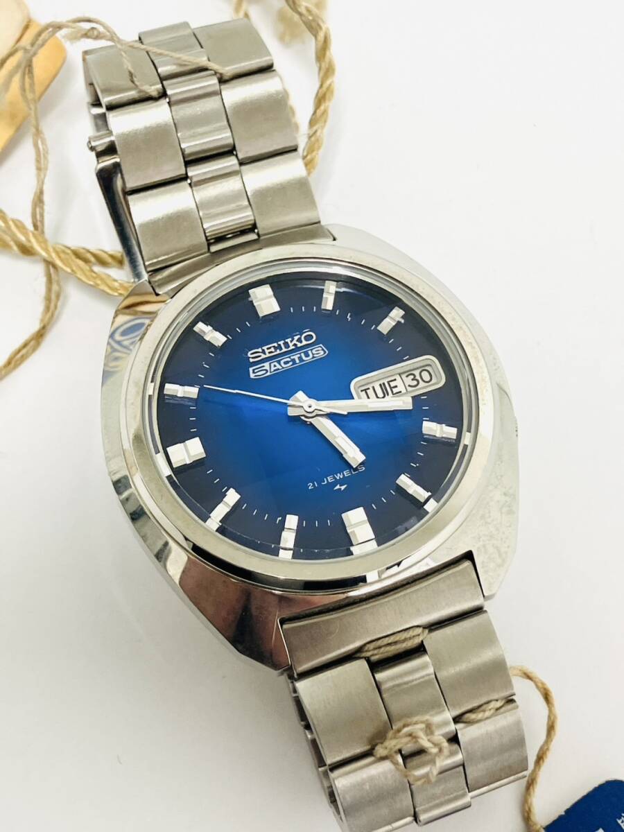 美品 ACTUS SS 21石 Yahoo!オークション -「seiko actus 21石」(アナログ(自動巻き