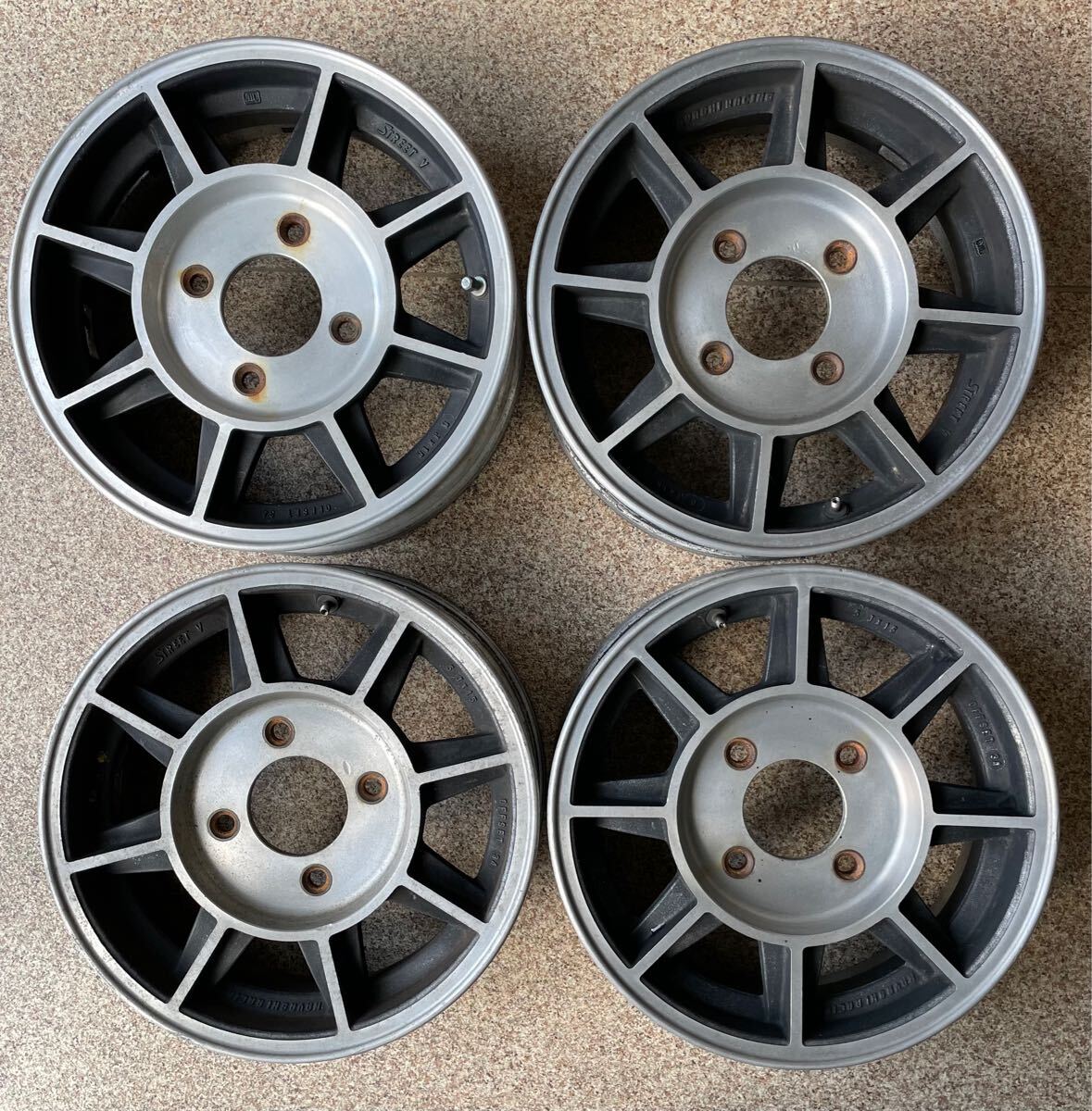 ハヤシレーシング ハヤシストリートホイール TYPE CR 旧車ホイール 15×9.0J 4H PCD114.3 -13