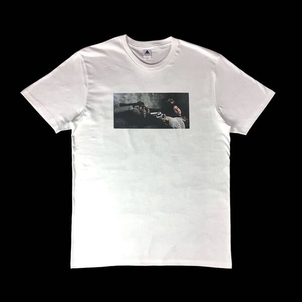 新品 LEON レオン マチルダ ジャンレノ ナタリーポートマン ピストル 射撃 殺し屋訓練 リュックベッソン映画Tシャツ オーバーサイズ XL(LL)