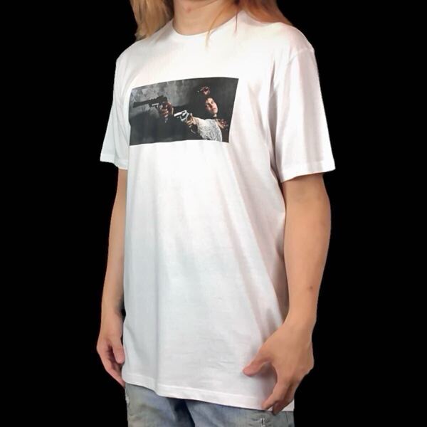 新品 LEON レオン マチルダ ジャンレノ ナタリーポートマン ピストル 射撃 殺し屋訓練 リュックベッソン映画 Tシャツ ユニセックス Sサイズ