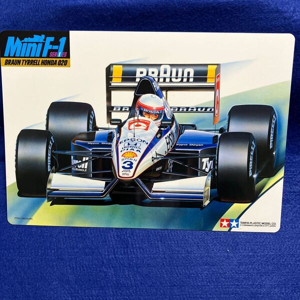 新品未使用 タミヤ下敷き TAMIYA ミニF ブラウン・ティレル・ホンダ020 ITEM66515 同梱可能