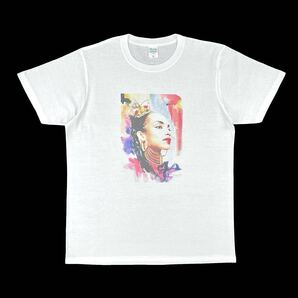 未使用 新品 Sade シャーデー スムースジャズ UKソウル バンド 女性ヴォーカリスト クラウン ペイントアートTシャツ オーバーサイズ XL(LL)