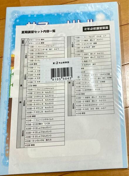 四谷大塚 小2夏期講習教材【未使用】【美品】