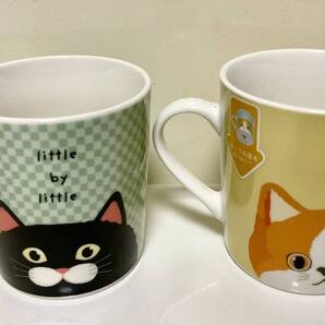 送料無料★即決★新品★ノーズ・ネコ柄マグカップ・ノーズ・猫柄マグカップ・キャット柄コーヒーカップ・ねこ柄コーヒーカップ2点セットB