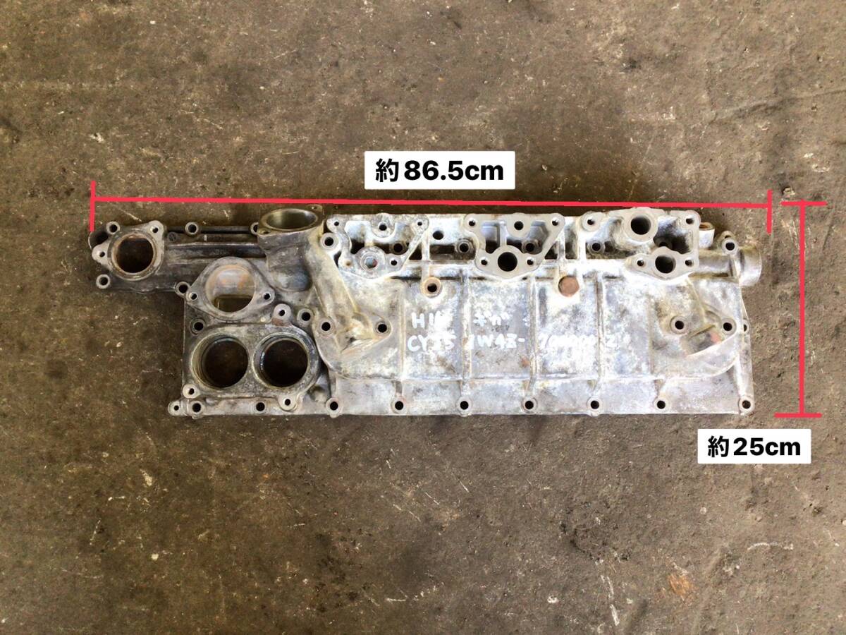 CYJ51W4Z H.16年 ギガ オイルクーラー カバー ケース AK 250205 ④ 即日発送可 いすゞ エンジン 6WF1 1217210912 160s