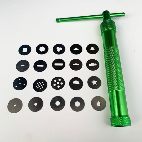 陶器クラッシャー粘土押出機 粘土ひも出し器 クレイガン 粘土細工 注射器型