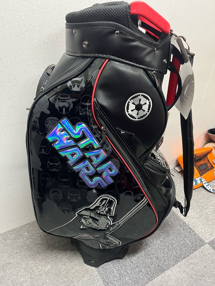 未使用 スターウォーズ ストーム・トルーパー 取っ手付き 合皮×エナメル素材 レインボー光沢 白黒 ゴルフバッグ Yahoo!オークション -「△スターウォーズ」(その他) (キャディ