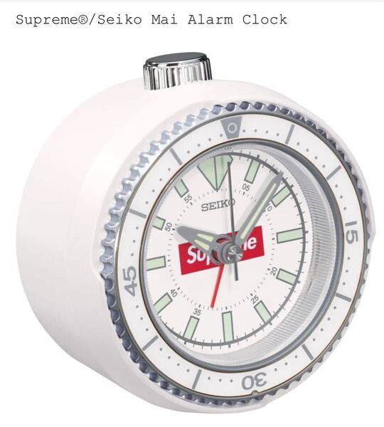 即決 25ss SUPREME WEEK 1 Seiko Mai Alarm Clock WHITE 国内正規 シュプリーム セイコー アラームクロック 白 時計 ホワイト