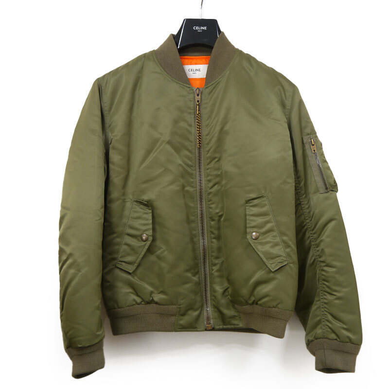 セリーヌ CELINE ナイロンツイルルーズブルゾンボンバージャケット 2W42