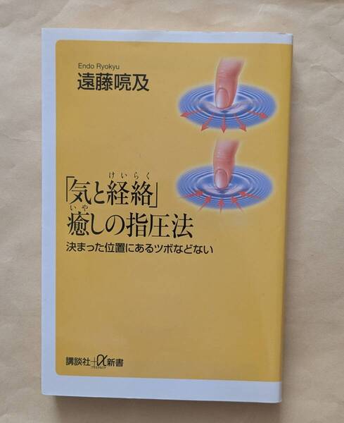 【即決・送料込】「気と経絡」癒しの指圧法 決まった位置にあるツボなどない 講談社+α新書 遠藤喨及