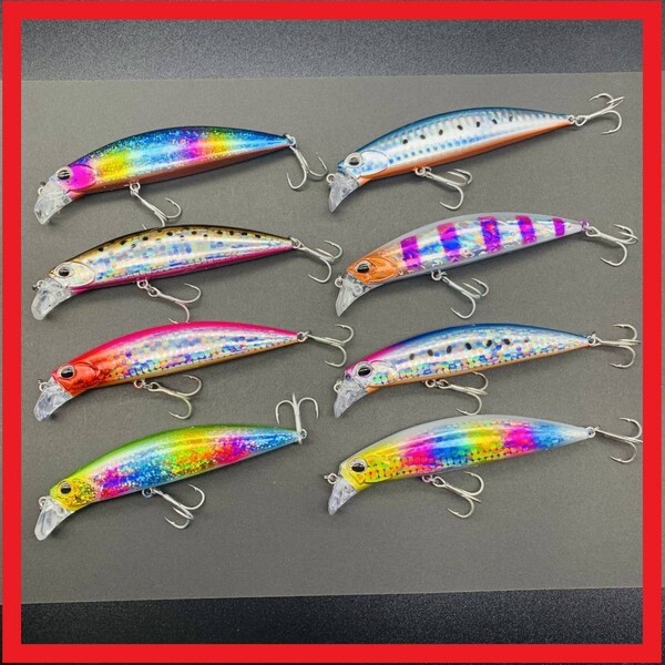 人気商品 ■【重量級ぶっ飛びミノー】30g HARDヘビーシンキング ミノー8色セット 青物 シーバス ルアー ヒラメ
