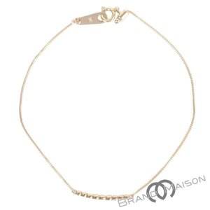 新品同様【ヴァンドーム青山】ダイヤモンドブレスレット/K18YG/18cm/1.2g/Vendome Aoyama/レディース/アクセサリー