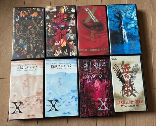 X japan VHS ライブビデオ 8本セット