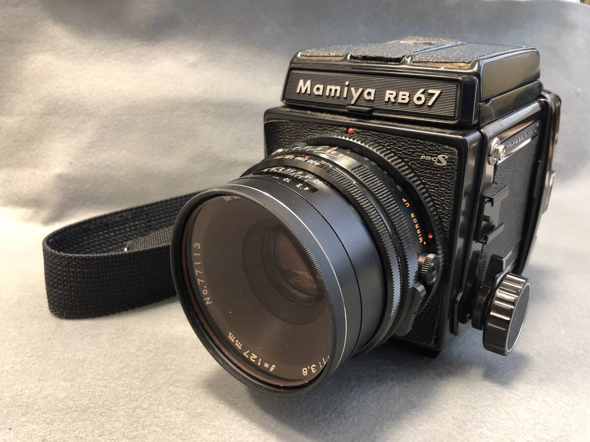 【A】【13605】MAMIYA RB67 PRO S MAMIYA-SEKOR C 1:3.8 f=127mm 現状品