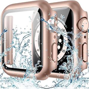 e-374 【2024強化版】AMAPC for Apple Watch 防水ケース 対応 と互換性があり Series 9/8/7/6/SE2/SE/5/4 45mm対応 ローズゴールド