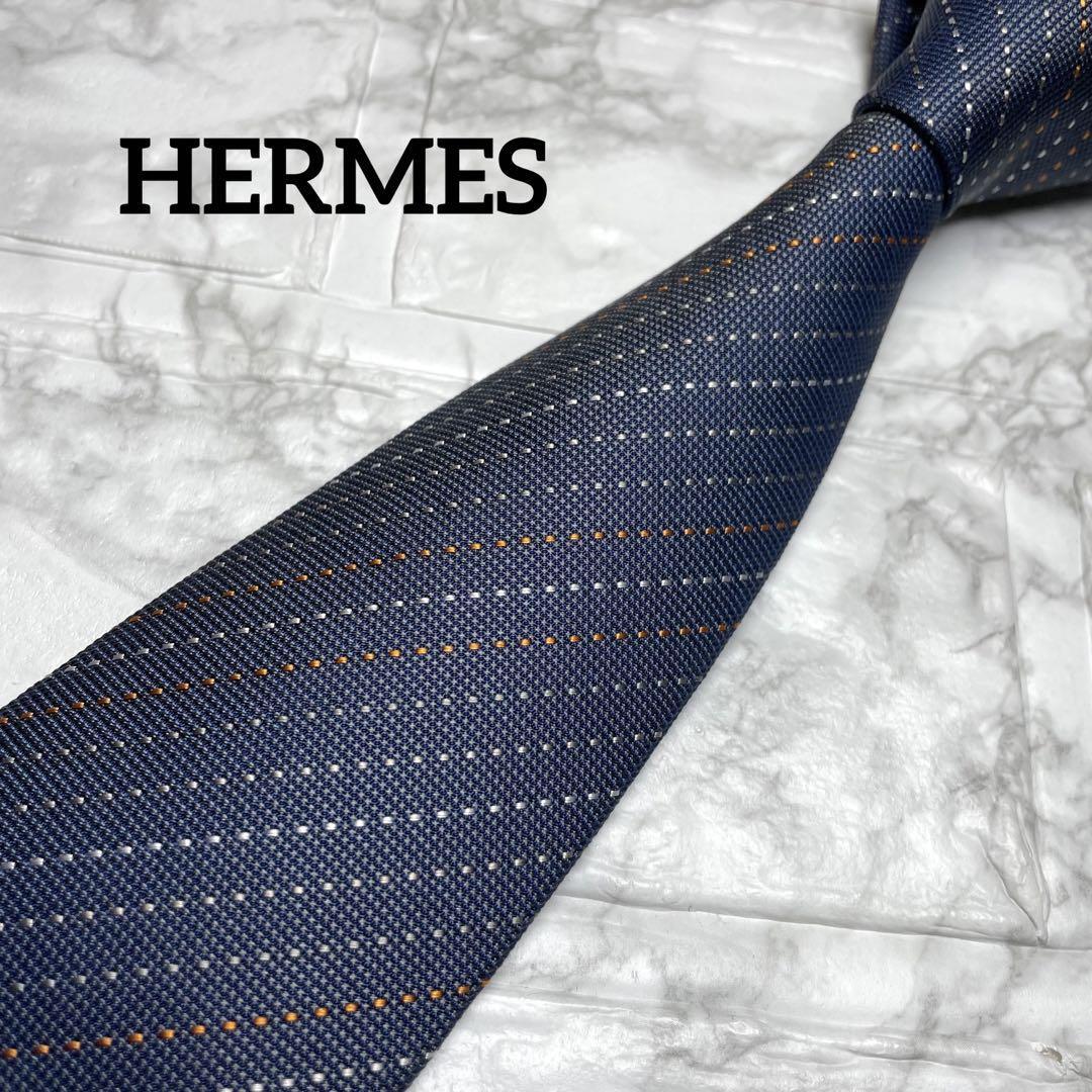 HERMES エルメス ネクタイ ネクタイ Hロゴ/FACONNEE H 黒 (ブラック) シルク100％ 新品
