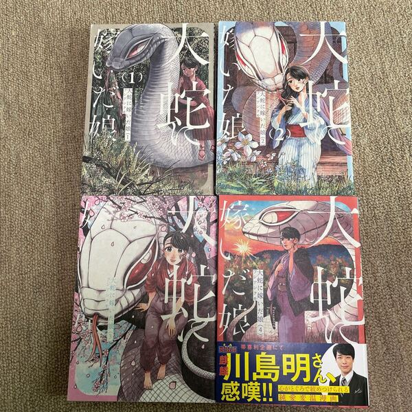 送料込 大蛇に嫁いだ娘 (BEAM COMIX) フシアシクモ/著 1巻 2巻 3巻 4巻