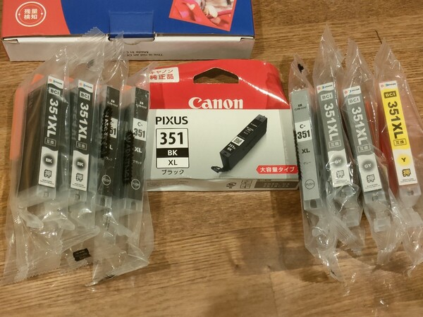 Canon用 インクカートリッジ BCI-351XL ブラック他
