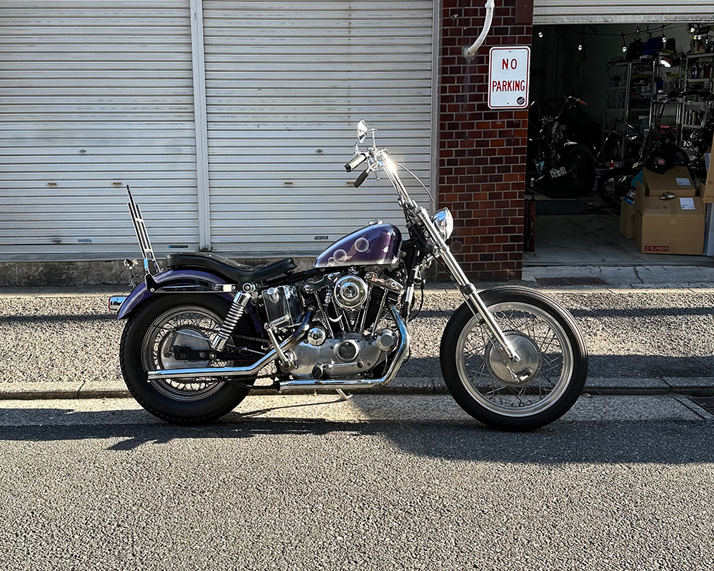 70年代ビンテージコブラシート　アイアンショベル　kフレーム チョッパー 70年代ビンテージコブラシート アイアンショベル kフレーム